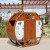 户外新中式分类垃圾桶大号圆形中国风庭院公园梅兰竹菊创意果皮箱 TP-39