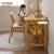 全友（QUANU）家居儿童书桌全实木学习桌椅套装学生人体工学写字台DW7013 原木色1.2m儿童书桌B(无书椅)