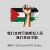 岢焱巴勒斯坦车贴巴勒斯坦车贴支持标志反光电动车摩托车汽车贴纸后玻 【国旗C】18cm大号