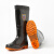 Denilco 防汛高筒雨鞋应急救援雨靴男女中筒水鞋防滑防水短筒水靴 男士短筒 44码	