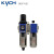 KYCH气动油水分离器GFC200/300/400过滤器+油雾器（可定制） GFC400 400-04;1/2