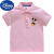 迪士尼（Disney）米奇儿童衫夏装男女童棉短袖恤米老鼠宝宝洋气衣服红色潮3 哆啦A梦-彩蓝色 90cm