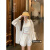 RVIP慵懒风复古休闲套装女夏季2024新款防晒衬衫小吊带阔腿短裤三件套 白色衬衫 S