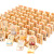 木丸子积木多米诺骨牌双面印刷100片汉字数字木制儿童玩具 汽车标志多米诺