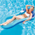 迪士尼水上浮垫水上躺椅沙发浮排成人游泳圈泳池充气浮床漂浮垫子游泳折 蓝色折叠水上浮床+充气泵