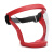 俱威 防护面罩一体式高清隔离防雾透明骑行运动面罩 JWFH-16UG 红框白片（升级版高清款1个）