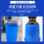 采易乐 大号水桶 加厚塑料圆桶 工业酒店厨房大容量储水桶物业垃圾桶 160L白色不带盖03476