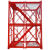 定制高空脚手架路桥施工爬梯人字梯基坑安全梯笼盖梁平台建筑工地 框架800