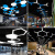 六边形造型吊灯创意led蜂窝灯办公室网咖健身房六角形工业风灯具 实心-黑框-80cm
