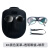 谋福（CNMF）电焊面罩头戴式脸部面具电焊面屏烧焊氩弧焊电焊眼镜 (黑色电焊面罩BX+透明眼镜+绑带 )