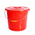 卫洋 WY-30 物业清洁水桶  水桶收纳洗车桶加厚塑料桶红色 4.5L（无盖）5个装