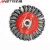 安达通 钢丝轮扭丝盘型钢丝轮打磨除锈刷子角磨机专用盆型 钢丝刷 扭丝100MM*M10*1.5