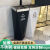 酒店大堂立式商用垃圾桶不锈钢电梯口走廊宾馆ktv定制logo烟灰桶 GPX316玫瑰金头白身