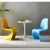 ARSMUNDI亚克力椅子加厚透明餐椅客厅塑料靠背椅设计师椅潘东网红 透明蓝色（PC材质）