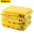 企桥 黄色医疗废物包装袋诊所医院平口式垃圾袋一次性大号加厚 平口70*80 2.5丝50只/包