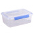 纳仕徳 BS-888 保鲜盒 厨房酒店打包盒塑料收纳盒透明熟料泡菜冷冻盒密封塑料盒饭盒 10L(38*26*13.5)