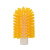 食安库 食品级清洁工具 硬毛管内壁刷头 直径50mm 不含铝杆 黄色 32506