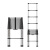 加厚升缩7米铝合金直梯伸缩梯子竹节折叠升降缩阁楼梯收缩梯子 4.米直梯钢管