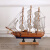 美克杰北欧创意一帆风顺帆船摆件家居客厅酒柜书柜木质模型船装饰品摆设 21cm  蓝底帆船 无灯