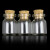 100只装小玻璃瓶空瓶子心愿小瓶分装瓶精油瓶透明实验室耗材 100只 卡口 高5CM(不带木塞)