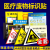 2023新版医疗废物暂存间标识标贴暂存处暂存点仓库警示警告提示牌 化学性垃圾-5张一包 10x20cm