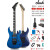 FENDER杰克逊JS11 JS12 JS22 JS32 V形燕尾异形金属摇滚Jackson电吉他 RRJS1X-mini雪白色【儿童款】