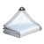 沪帆 铝箔遮阳网加密反光防晒网庭院阳台隔热网（99%遮光率）3*8米