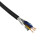 金龙羽 电线电缆铜芯RVV5*0.5平方电线100米/卷黑色多芯多股软线国标