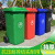 户外分类垃圾桶240升加厚大号环卫塑料物业小区市政挂车垃圾桶 240升特厚款绿色
