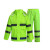 定制雨衣 荧光绿 前胸后背logo 300牛津布 pu图层 防水 带反光条 弹力松紧袖口 XL（单位：套）