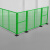 汇一汇 移动护栏 工业车间机械设备铁丝围栏隔离网 绿色 1.2m高*2.0m宽(1网1柱1座)