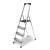 稳耐（WERNER）L234B-5CN 铝合金梯子折叠人字梯四步梯1.5米楼梯工作梯