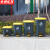 京洲实邦【68L脚踏桶灰桶黄盖】户外环卫带盖垃圾桶ZJ-0035