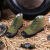 YWDM高帮解放鞋男女绿色大钉防滑橡胶底34-45码农田工地户外工作鞋 高帮绿色 36