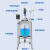 双层玻璃反应釜实验室加热搅拌定制配件1L5L10L20L50L100l 放料阀门