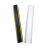 PVC软胶线槽明装装饰地面走线槽抗压防踩遮缝理线槽自粘隐形 D50黑黄(槽内宽20*10mm) 每米价格