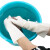 冰禹 BYQ-917 工业清洁橡胶手套 耐用耐磨丁腈手套 保洁劳保防水手套 白色38cm 1双 M码