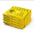 灵龙八方平口连卷垃圾袋诊所黄色塑料袋80*90cm适用于70L垃圾桶100只