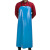 新吉星 加厚pvc防水防油 耐油耐酸碱工作服围裙 加厚加长款蓝色