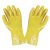 手套工作劳保耐磨防油胶皮防滑防水耐油全胶帆布浸胶汽修丁腈防护 黄色浸塑手套10双 均码