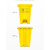 动真格（DONGZHENGE）废物垃圾桶周转箱黄色诊所用医脚踏式废弃物锐利器盒塑料 100L翻盖桶/灰色