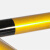 聚远JUYUAN  防撞安全消防栓护栏 L型双层76x500x500x600x2.0黑色贴黄膜 1个价