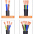 金龙羽纯铜国标电缆线2芯3芯4芯1 1.5 2.5 4 6平方电线护套线 RVV2*0.75平方黑色