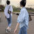 KINIFALIS夏天套装女新款2023年夏季女盐系穿搭气质减龄衬衫女显瘦牛仔裤两 蓝色衬衫牛仔裤两件套 XL 建议115125斤