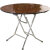 姿度（ZIDU）定制简易桌子折叠餐桌家用正方形多功能吃饭桌小户型折叠圆桌折叠桌子 天坛棕1.08m加固电镀腿