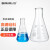比克曼生物 锥形瓶玻璃三角烧瓶加厚高硼硅毫升广口化学三角瓶实验室 【直口/小口】1000ml-1个