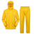 鸣固 分体雨衣防暴雨外卖雨衣套装分体反光雨衣 黄色 2XL
