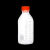 透明硼硅玻璃试剂瓶蓝盖丝口橙盖瓶化学样品溶剂瓶耐高温腐蚀灭菌 透明1000ml红盖 含四氟垫