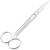 午励 实验用剪刀 不锈钢实验室手术剪刀 弯刀 手术直尖16cm 