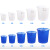 大号垃圾桶带盖户外家用特大号商用厨房无盖圆桶环卫潲水桶带轮子 100升蓝色无盖（加厚款）